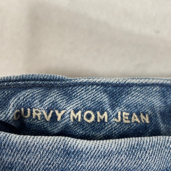 American Eagle Mom Jeans Womens 2 High Rise Distressed Straight Leg - Picture 5 of 11